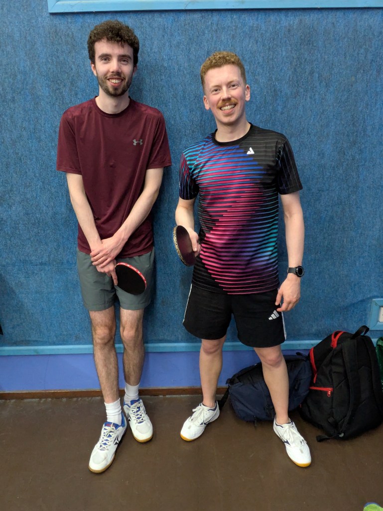Bournemouth Closed: Max Bannon (runner-up) and winner Andrew Stainton